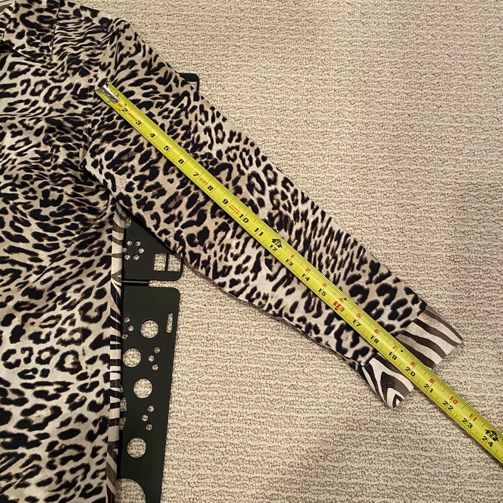 Chico's Leopard Print Button Down Tunic 1 - image 5